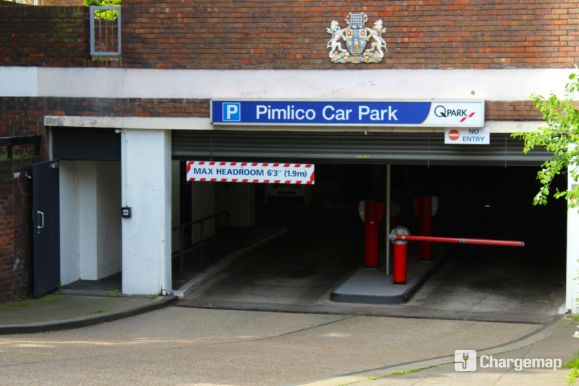Westminster/QPark Pimlico Car Park borne de charge à London