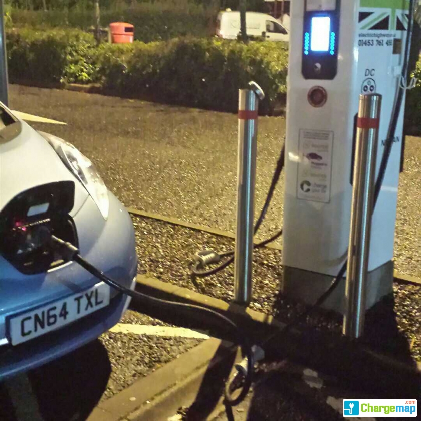 Junction 23A, M4, Magor Services, Caldicot, Roadchef quick charging