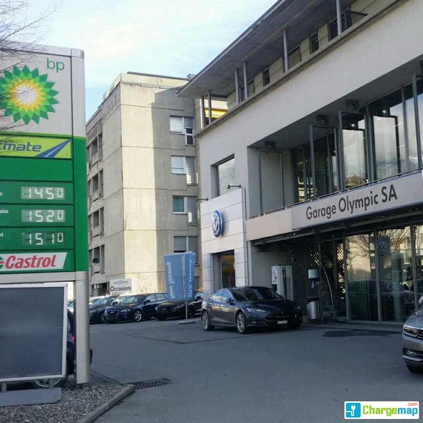 Sierre Garage Olympic borne de charge rapide à Sierre