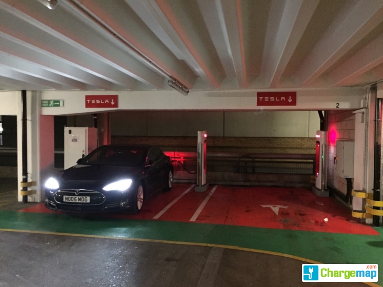Tesla Supercharger CCS London Brent Cross charging station in London