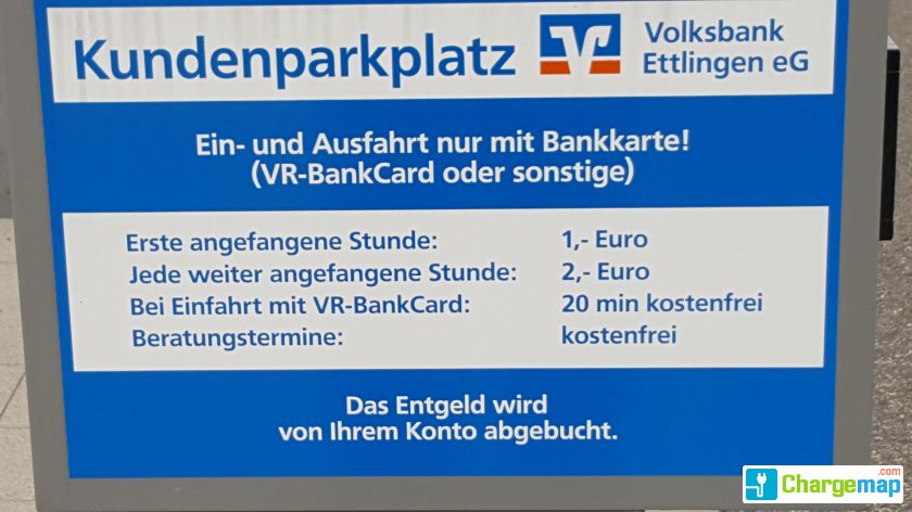 Volksbank Ettlingen Ladestation In Ettlingen